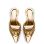 Valerie Pump In Gold Metallic Leather