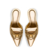 Valerie Pump In Gold Metallic Leather