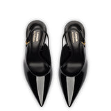 Larroudé x Altuzarra Pump In Black Patent Leather