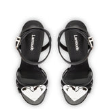 Amore Sandal in Black Leather