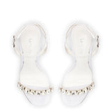 Calypso Sandal In White Fabric