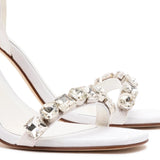 Calypso Sandal In White Fabric