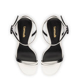 Vesper Sandal In White Leather