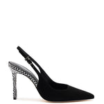 Kaitlan Crystal Pump In Black Suede