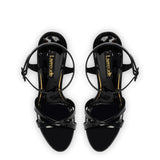 Angelina Sandal In Black Patent Leather