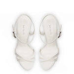 Angelina Sandal In White Satin