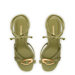 Verona Strappy Sandal In Seaweed Suede