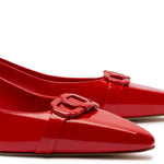 Franca Pump In Scarlet Patent Leather