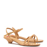 Charlotte Sandal In Tan Patent Leather