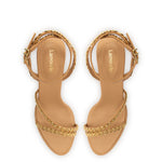 Milanina Mini Sandal In Tan Leather