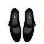 Verona Ballet Flat In Black Suede