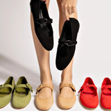 Verona Ballet Flat In Peanut Suede