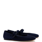 Verona Ballet Flat In Navy Suede