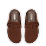 Milan Clog In Brown Suede