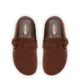 Milan Clog In Brown Suede