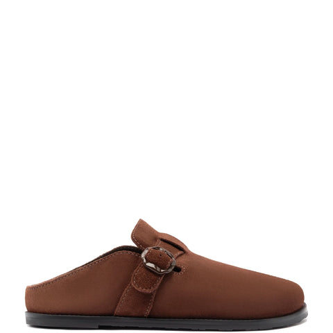 Milan Clog In Brown Suede