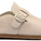 Milan Clog In Mushroom Grey Suede