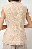 Lauren Manoogian Handknit Peplum Shell in Alabaster