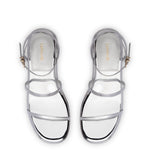 Gio Flatform Sandal In Specchio Silver