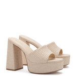 Dolly Mule In Natural Raffia