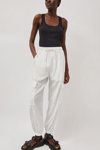 Mijeong Park Lightweight Cargo Pants in White