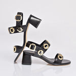 Milan Sandal In Black Leather