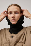 Muhlbauer Jael Ribbed Cashmere Hood in Black