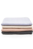 CABLE CASHMERE THROW BLANKET