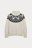 OONA CASHMERE BLEND TURTLENECK SWEATER