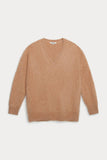 GLADYS BRUSHED CASHMERE V-NECK SWEATER