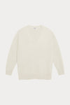 GLADYS BRUSHED CASHMERE V-NECK SWEATER