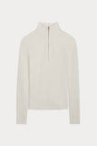 JULIETTE FITTED CASHMERE QUARTER-ZIP