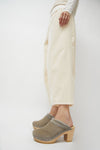 No.6 Dakota Shearling Clog on High Heel in Mist