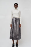 No.6 Inez Skirt in Silver Pony Hair