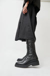 No.6 Lace Up Crepe Sole Boot in Nero