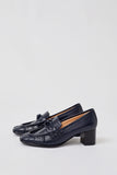 No.6 Philippe Heeled Loafer in Navy