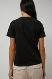 No.6 Tee in Jet Black