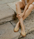 DÔEN & K.JACQUES PECHE SANDAL -- YELLOW