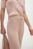 CHRISTIE RIBBED WIDE LEG PANT