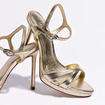 Angelina Sandal In Gold Metallic Leather