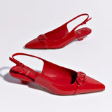 Franca Pump In Scarlet Patent Leather