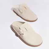 Milan Clog In Mushroom Grey Suede