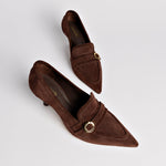 Susan Pump In Brown Suede