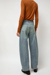 Sayaka Davis Barrel Denim Pants in Light Blue