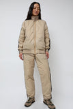 TAION Track Down Pants in Beige and Grey