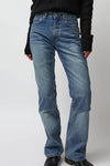 TONYWACK Layered Denim Jeans in Washed Blue