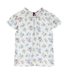 YVIE TOP -- BLEU FROLICKING FLORAL