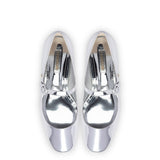 Blair Ballet Flat In Silver Specchio