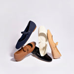 Blair Ballet Flat In Navy Suede