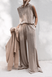 DEVIN LINEN WIDE LEG PANTS